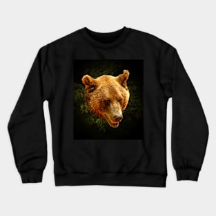 Brown bear potrait Crewneck Sweatshirt